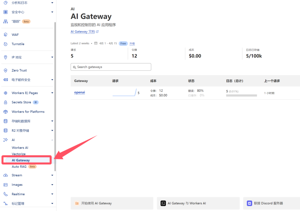 图片[3]-Openai-GPT-4.1正式发布：一周免费api体验及Cloudflare AI Gateway接入教程-星际博客